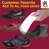 Featherspring Foot Supports will fit in almost all shoes. Mens and womens shoes pictured.